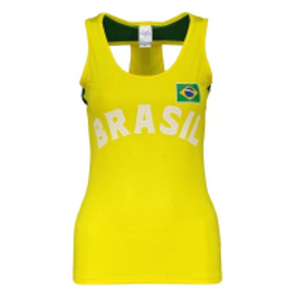 Imagem da oferta Regata Brasil Una Feminina - Amarelo