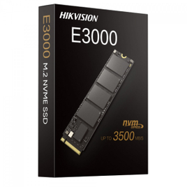 Imagem da oferta SSD Hikvision E3000 512GB M.2 2280 NVMe Leitura 3476MB/s e Gravação 3137MB/s - HS-SSD-E3000/512G