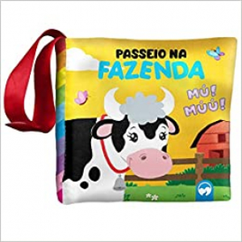Imagem da oferta Livro de Pano Infantil Bebê Feliz: Passeio na Fazenda - Viviane Machado