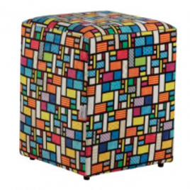 Imagem da oferta Puff Quadrado Cubo Suede Cores Colorido