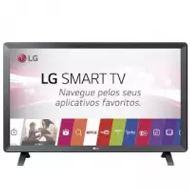 Smart TV Monitor LG 24" LCD LED Wi-Fi WebOS 3.5 DTV Time Machine Ready 24TL520S Bivolt Preto