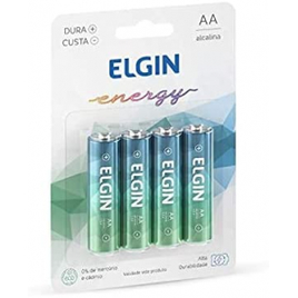 Imagem da oferta Kit Pilhas Alcalinas com 4X AA - Elgin