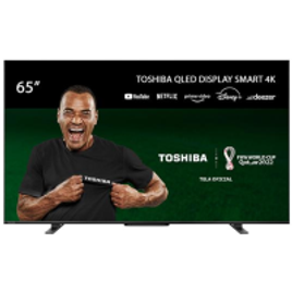 Imagem da oferta Smart TV Toshiba QLED 65'' 4K 65M550LS VIDAA 3 HDMI 2 USB Wi-Fi - TB015M