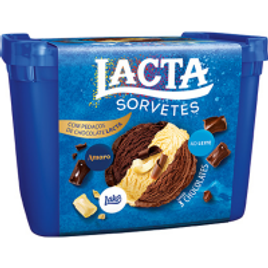 Imagem da oferta Sorvete Sabor 3 Chocolates LACTA 1,5 Litros