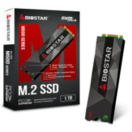 Imagem da oferta SSD Biostar M500 1TB, M.2 NVME Leitura 1700MBs e Gravação 1100MBs SE160PMG3T-YT1BL-BS2