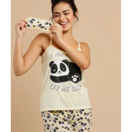 Imagem da oferta Pijama Feminino Panda Alças Finas Brinde Marisa