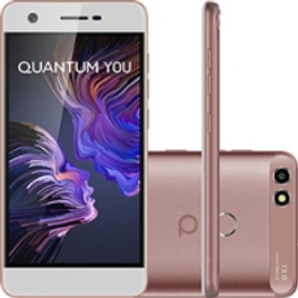 Smartphone Quantum You (q17) Dual Chip Android Tela 5" Quad Core 32GB Wi-Fi/4G Câmera 13MP - Rosa