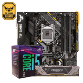 Imagem da oferta Kit Upgrade Placa Mãe Asus Tuf B360m-Plus Gaming/BR Ddr4 + Processador Intel I5 8600 + Memória Ddr4 8gb 2666mhz