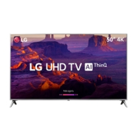 Imagem da oferta Smart TV LED 50" LG 50UK6510PSF Ultra HD 4k Wi-Fi Inteligência Artificial Prata Conversor Digital Integrado