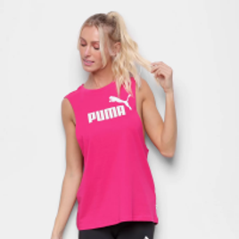Imagem da oferta Regata Puma Essentials Cut Off Feminina - Rosa