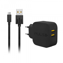 Imagem da oferta Kit Carregador de Parede Premium Charger Micro USB Pulse - CB152
