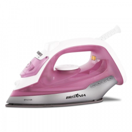 Ferro a Vapor Rosa Antiaderente Britânia 127v