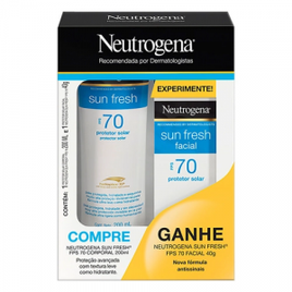 Imagem da oferta Kit Protetor Solar Neutrogena Sun Fresh Fps 70 200ml + Protetor Solar Facial Fps 70 40g