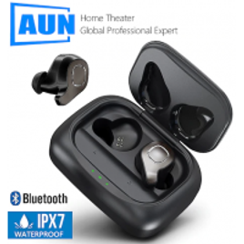 Imagem da oferta Fone de Ouvido TWS AUN F8 Bluetooth 5.0 3D Cancelamento de Ruído
