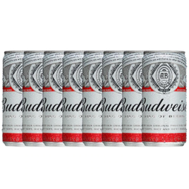 Cerveja Budweiser Lata 269ml - 8 unidades