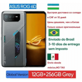 Imagem da oferta Smartphone ASUS ROG 6D 12GB RAM 256GB Ultimate MediaTek Tela 6.78" Carregamento Rápido NFC