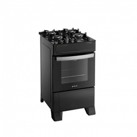 Imagem da oferta Fogão Atlas 4 Bocas preto Atenas Glass com Acendimento automático - Bivolt