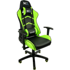 Imagem da oferta Cadeira Gamer Mx5 Giratoria Preto e Verde - Mymax