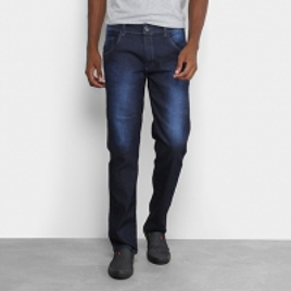 Imagem da oferta Calça Jeans Slim Preston Amassada Masculina - Azul Escuro