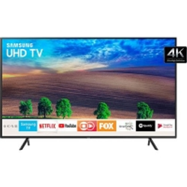 Imagem da oferta Smart TV LED 40" Samsung Ultra HD 4k  UN40NU7100GXZD com Conversor Digital 3 HDMI 2 USB Wi-Fi HDR