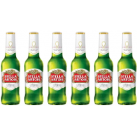 Imagem da oferta Cerveja Stella Artois Lager 6 Unidades - 330ml