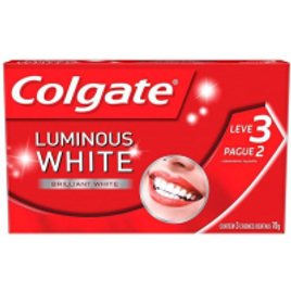 Imagem da oferta Creme Dental Colgate Luminous White Brilliant Mint 70g Promo Leve 3 Pague 2