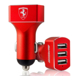 Imagem da oferta Carregador Veicular Ferrari 3 Entradas USB
