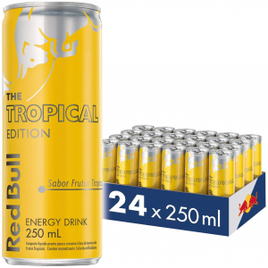 Pack com 24 Latas Energético Tropical Red Bull Energy Drink - 250ml