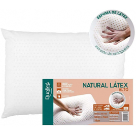 Imagem da oferta Travesseiro Alto Duoflex Branco para Fronha 50cmx70cm Espuma 100% Látex Natural