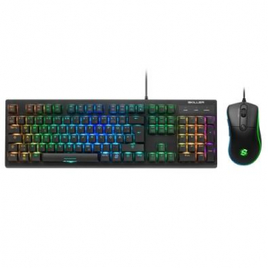 Kit Gamer Sharkoon RGB Teclado Shark Skiller Switch Red ABNT2 + Mouse SGM2 6400 DPI - SGB30-RED