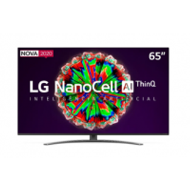 Imagem da oferta Smart TV LG 65'' 65NANO81 Ultra HD 4K NanoCell IPS WiFi Bluetooth