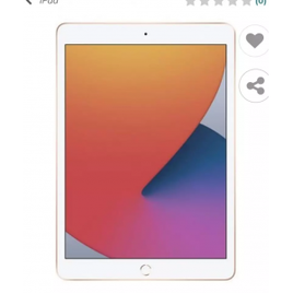 Imagem da oferta iPad 10,2" 8ª geração Wi-Fi 128GB - Dourado