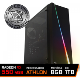 Imagem da oferta PC Gamer T-moba Furious LVL-4 AMD Athlon 200GE Radeon RX 550 4GB DDR4 Memória DDR4 8GB 3000MHz HD 1TB