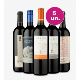 Imagem da oferta Kit 5 Vinhos Tintos - R$19,90 por Garrafa