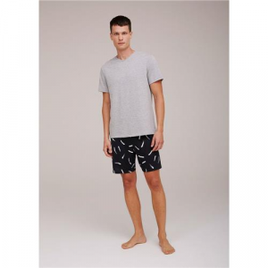 Pijama Curto Masculino Estampado