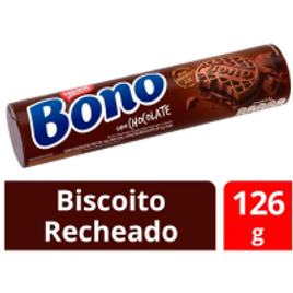 Imagem da oferta 10 Unidades Biscoito Recheado Chocolate Nestlé Bono 126g