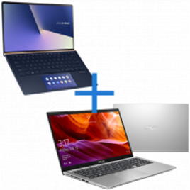 Imagem da oferta Kit Notebook ASUS Zenbook UX434FAC-A6340T + Notebook ASUS X509JA-BR424T