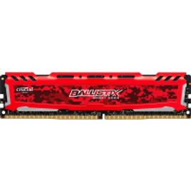 Imagem da oferta Memória RAM Crucial Ballistix Sport LT 8GB 2666MHz DDR4 CL16 Vermelho - BLS8G4D26BFSEK