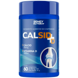 Imagem da oferta Cálcio Elementar 500Mg + Vitamina D3 1000Ui Calsid-D - 60 Comprimidos
