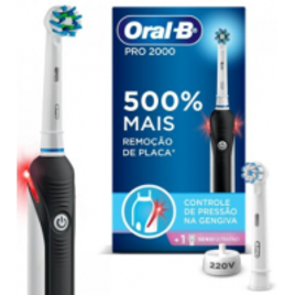Imagem da oferta Escova Dental Elétrica Recarregável Oral-B Pro 220v + Refil