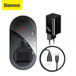 Imagem da oferta Carregador sem Fio Baseus para Airpods para Iphone 11 com Cabo USB 12v CN/EU/Almofada Carregador Rápido do t