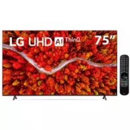 Smart TV LG 75" 4K UHD 75UP8050 WiFi e Bluetooth HDR Inteligência Artificial ThinQ Smart Magic