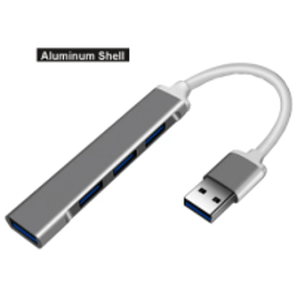 Imagem da oferta HUB Slim Alumínio Conversor para USB C 4 em 1
