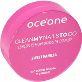 Imagem da oferta Lenço Removedor de Esmalte Océane Clean MY Nails To Go Sweet Vanilla - 25 Unidades