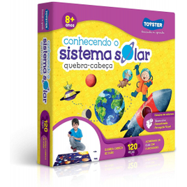 Quebra-Cabeça Conhecendo o Sistema Solar Toyster - 120 Peças