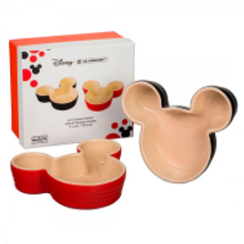 Imagem da oferta 2 Peças Ramekin Mickey Mouse Cerâmica Vermelho e Preto - Le Creuset