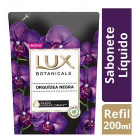 Imagem da oferta 6 unidades Sabonete Líquido Lux Botanicals Orquídea Negra Refil 200ml