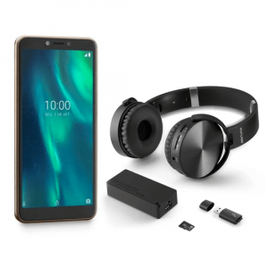 Kit Smartphone Multilaser F 3G 32GB e Kit Music Play Headphone Bluetooth + Power Bank + Leitor USB - P9131K