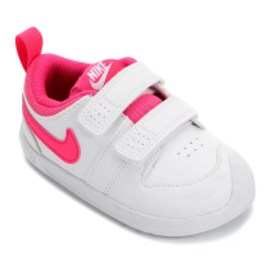 Imagem da oferta Tênis Infantil Nike Pico 5 Velcro - Branco e Pink