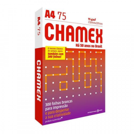 Imagem da oferta Papel Chamex A4 Sulfite 75g Resma de 300 Folhas